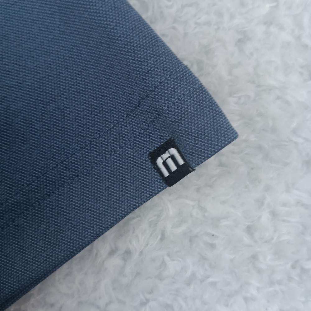 TravisMathew Polo Shirt 1MU410 Mens L Blue Gray Young Life Logo Short Sleeve - Picture 10 of 10